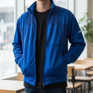 Mens Vintage Slazenger Track Jacket Sz M